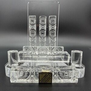 6 Piece FISCHER Bleikristall‎ 24 % FICHTELBERG BAYERN Knife Rest